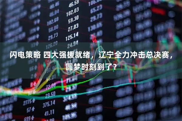 閃電策略 四大強援就緒，遼寧全力沖擊總決賽，圓夢時刻到了？