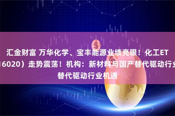 匯金財富 萬華化學、寶豐能源業(yè)績亮眼！化工ETF（516020）走勢震蕩！機構(gòu)：新材料與國產(chǎn)替代驅(qū)動行業(yè)機遇